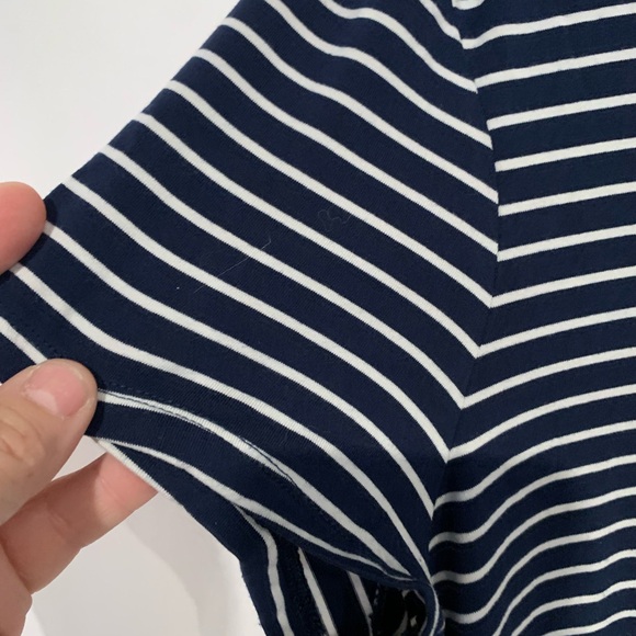 Time and Tru Blue and White Sheath Midi Dress maternity - Picture 3 of 5